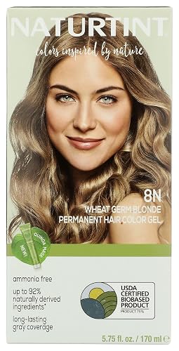 Naturtint, Hair Color Permanent Wheat Germ Blonde 8N, 5.75 Fl Oz