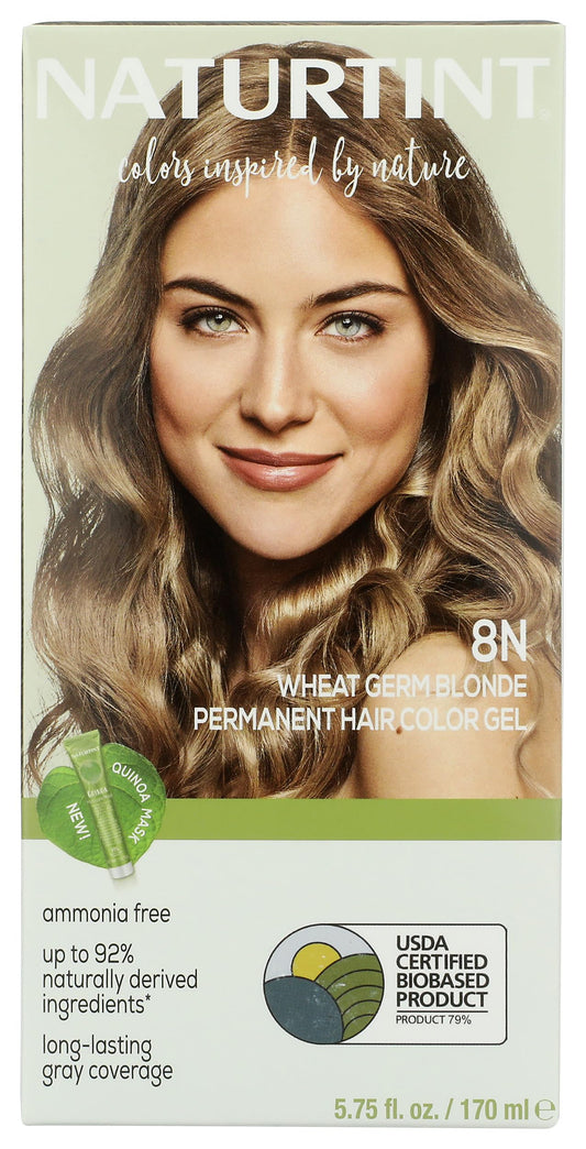 Naturtint, Hair Color Permanent Wheat Germ Blonde 8N, 5.75 Fl Oz