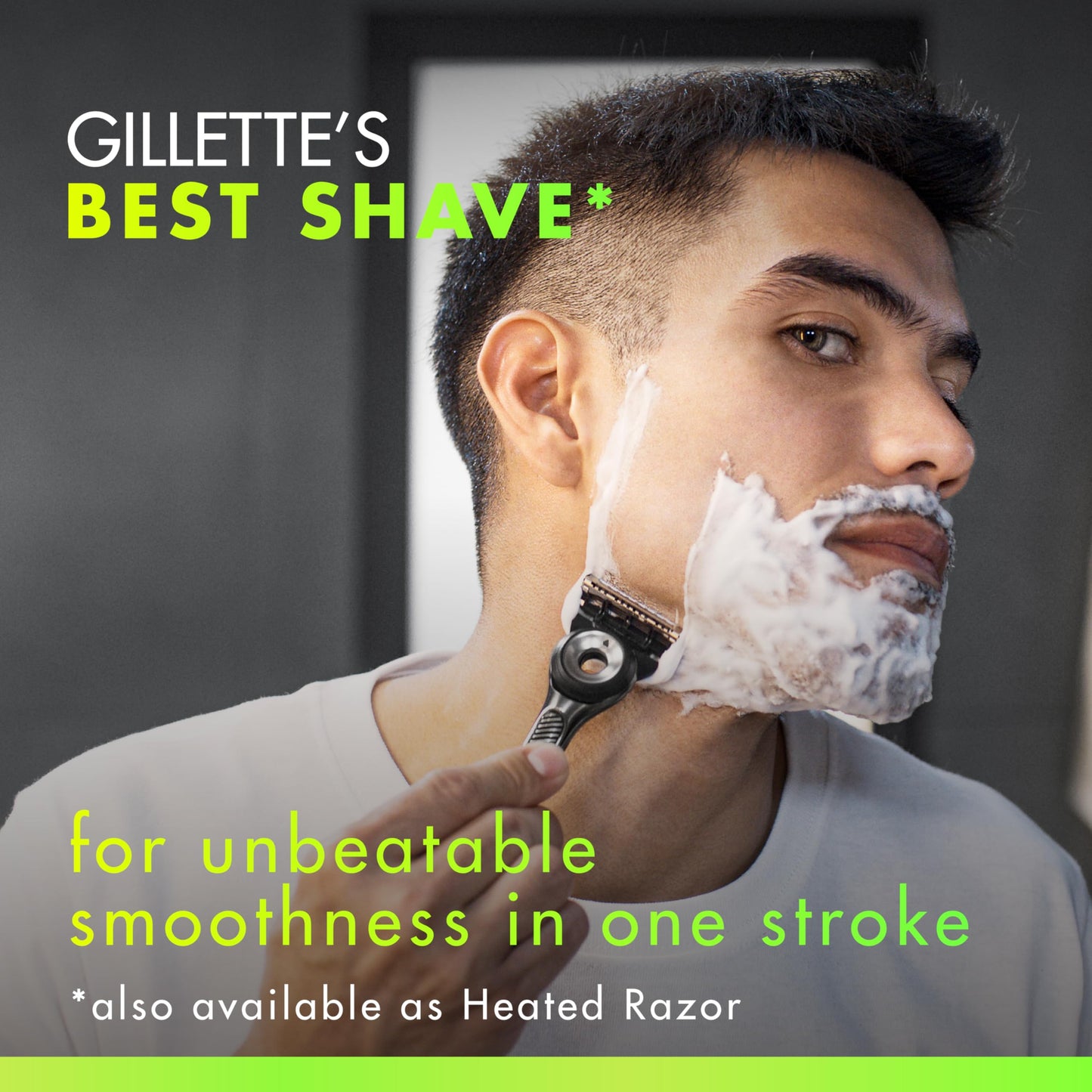 Gillette Labs Razor for Men, 1 Handle, 4 Blade Refills, Magnetic Stand Beauty and Personal Care Gillette