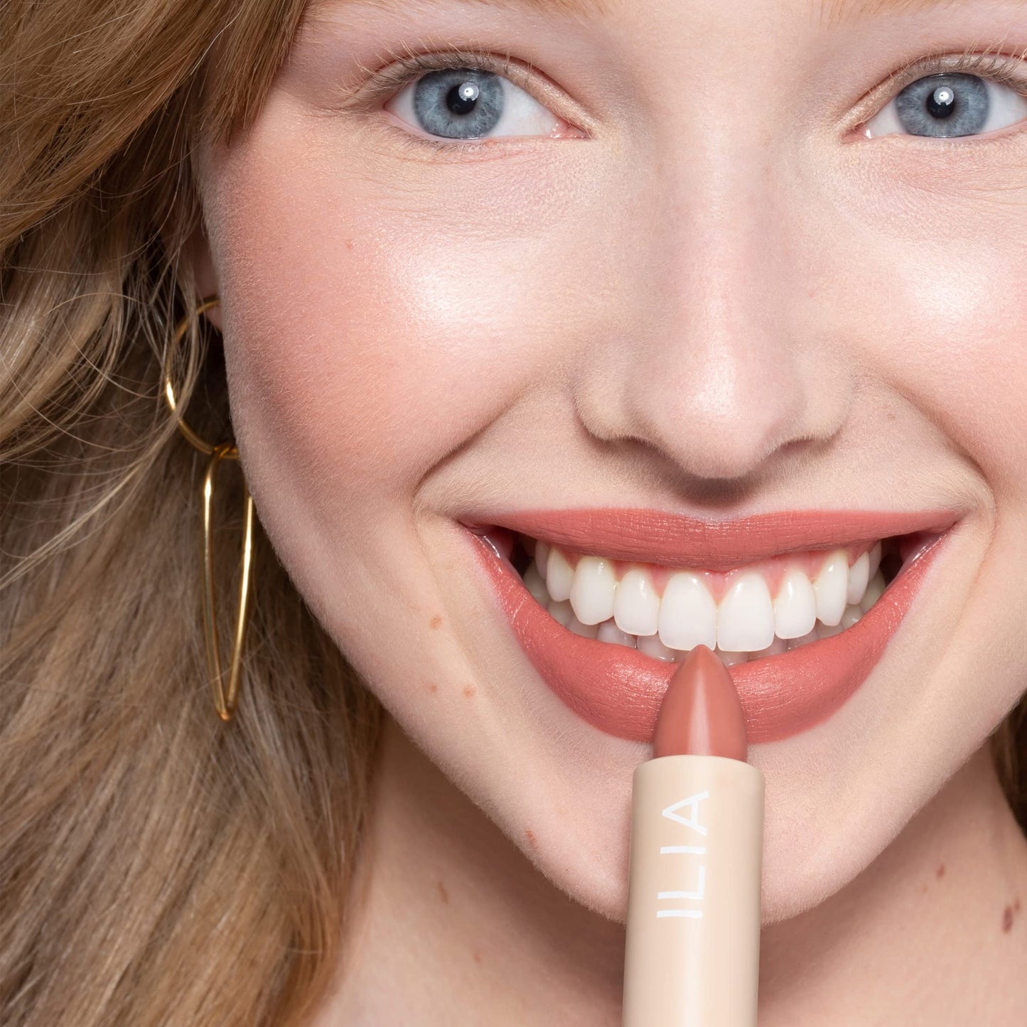 ILIA - Color Block Lipstick | Non-Toxic, Vegan, Cruelty-Free, Hydrating + Long Lasting, No Budge Color with Full Coverage (Amberlight (French Nude
