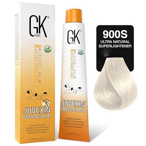 GK HAIR Global Keratin Professional Hair Color Cream Tube (3.4 Fl Oz/100ml) Nourishing & Cleansing Colors for Styling High Performance Long Lasting