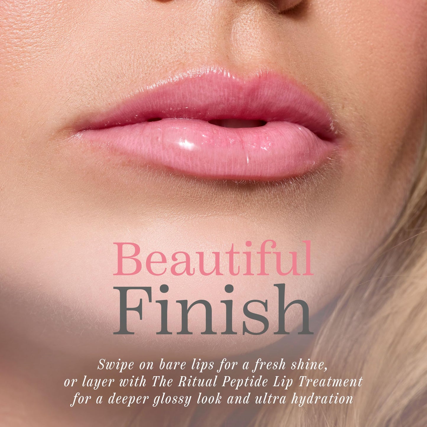 Cote Beauty's Peptide Lip Shine in Lyla, Ultra Hydrating & Long-Lasting Coral Plumping Lip Gloss for Women with Hyaluronic Acid, Shea Butter & Jojoba