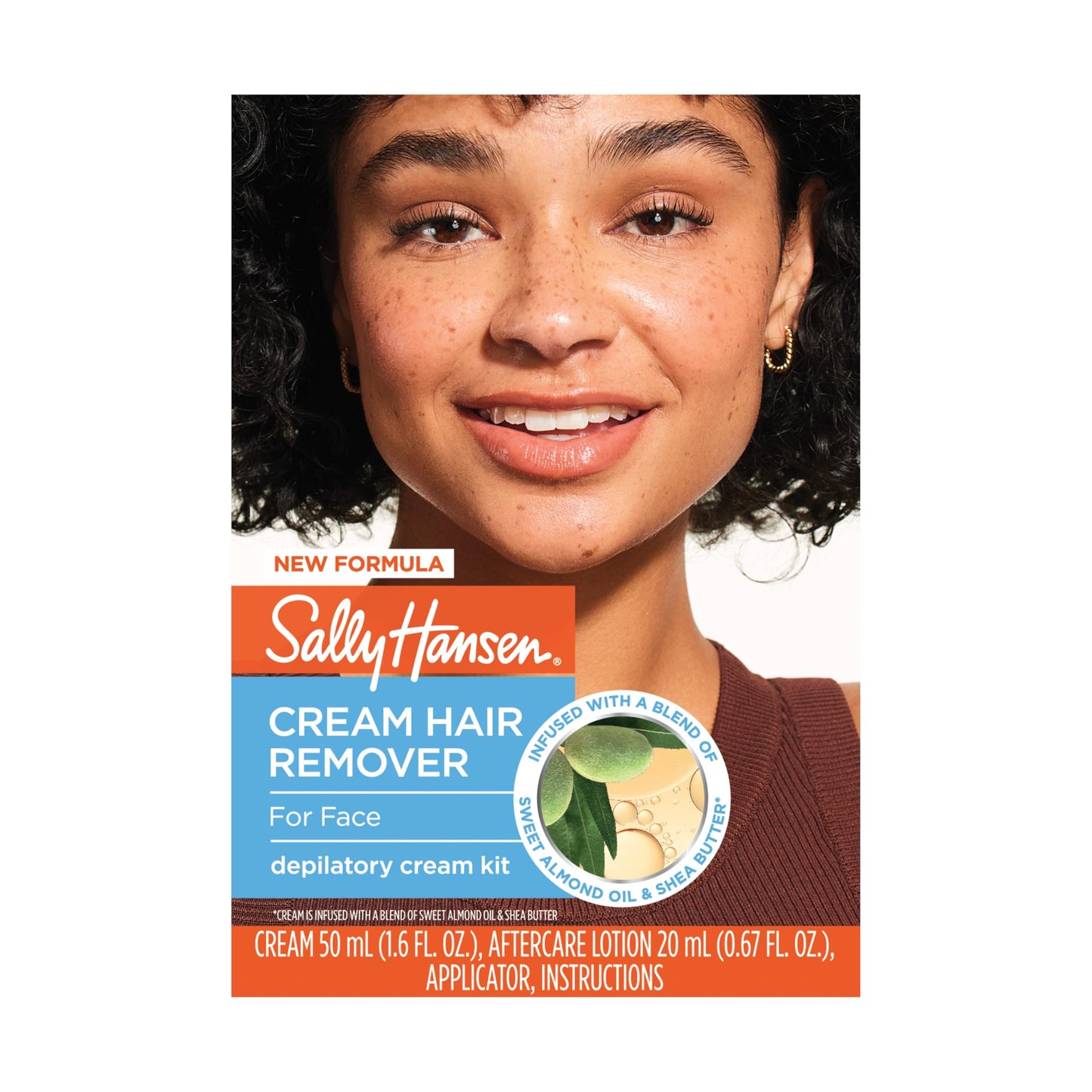 Sally Hansen Hair Remover for Face | Cream Depilatory + Aftercare Lotion | Sweet Almond & Shea Butter Infused Beauty and Personal Care Sally Hansen Default Title