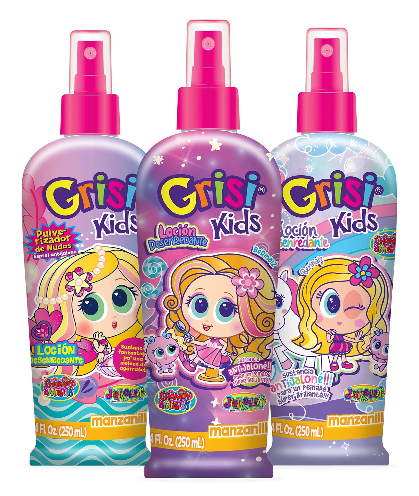 Grisi Kids Manzanilli Detangler Strawberry Fresa, 8.4 Ounce, (EX8011)