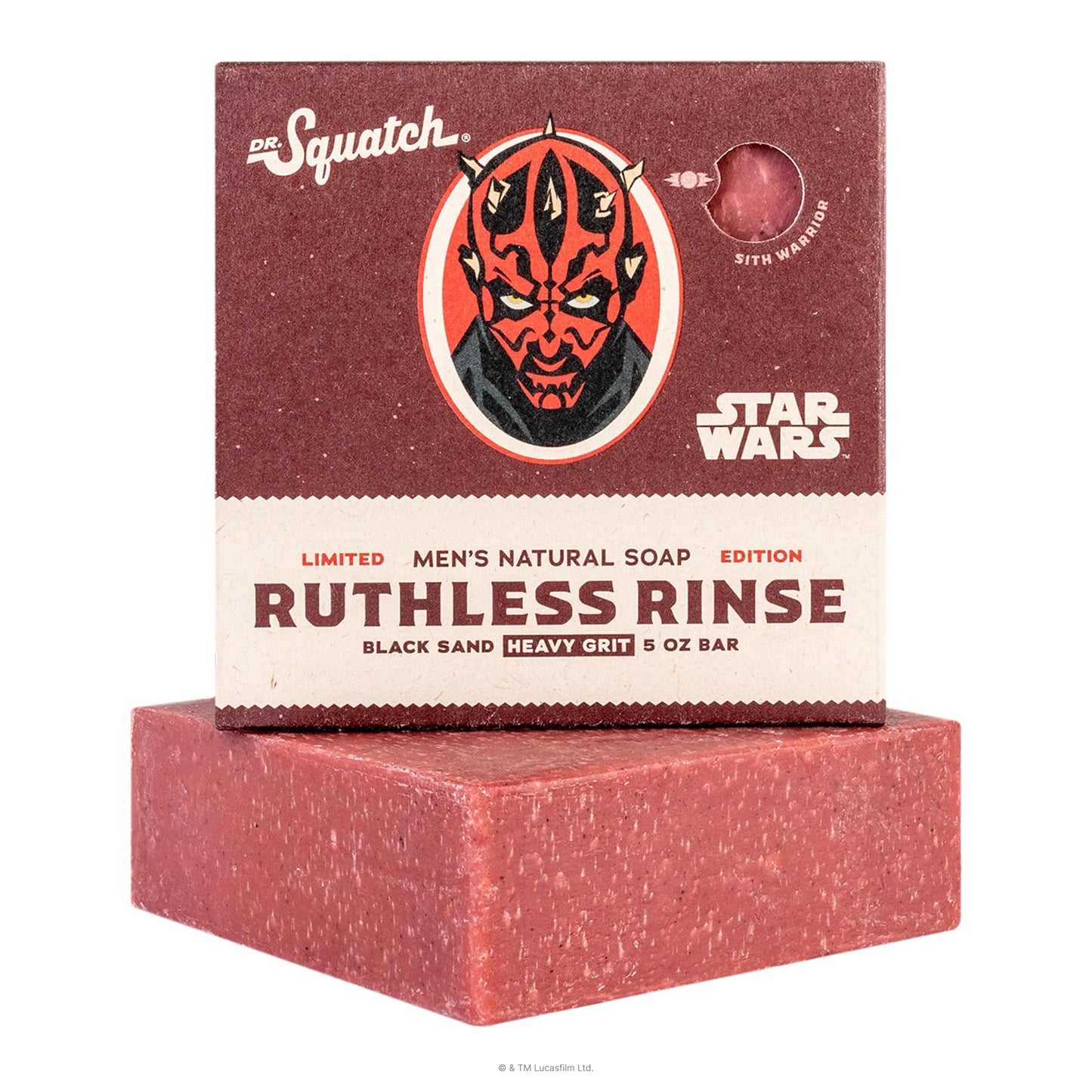 Dr. Squatch Natural Men's Bar Soap - Star Wars Inspired Gifts for Men - Natural Cold Process Soap Bar - Ruthless Rinse (5 oz)