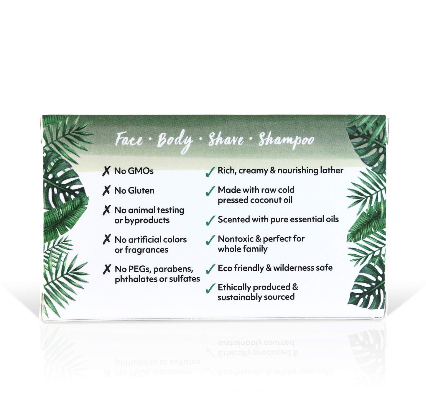 Coco Fiji Soap Bar for Face and Body Infused With Organic Coconut Oil, Tea Tree Spearmint, Essential Oil, Natural Soap for Moisturizing & Pore