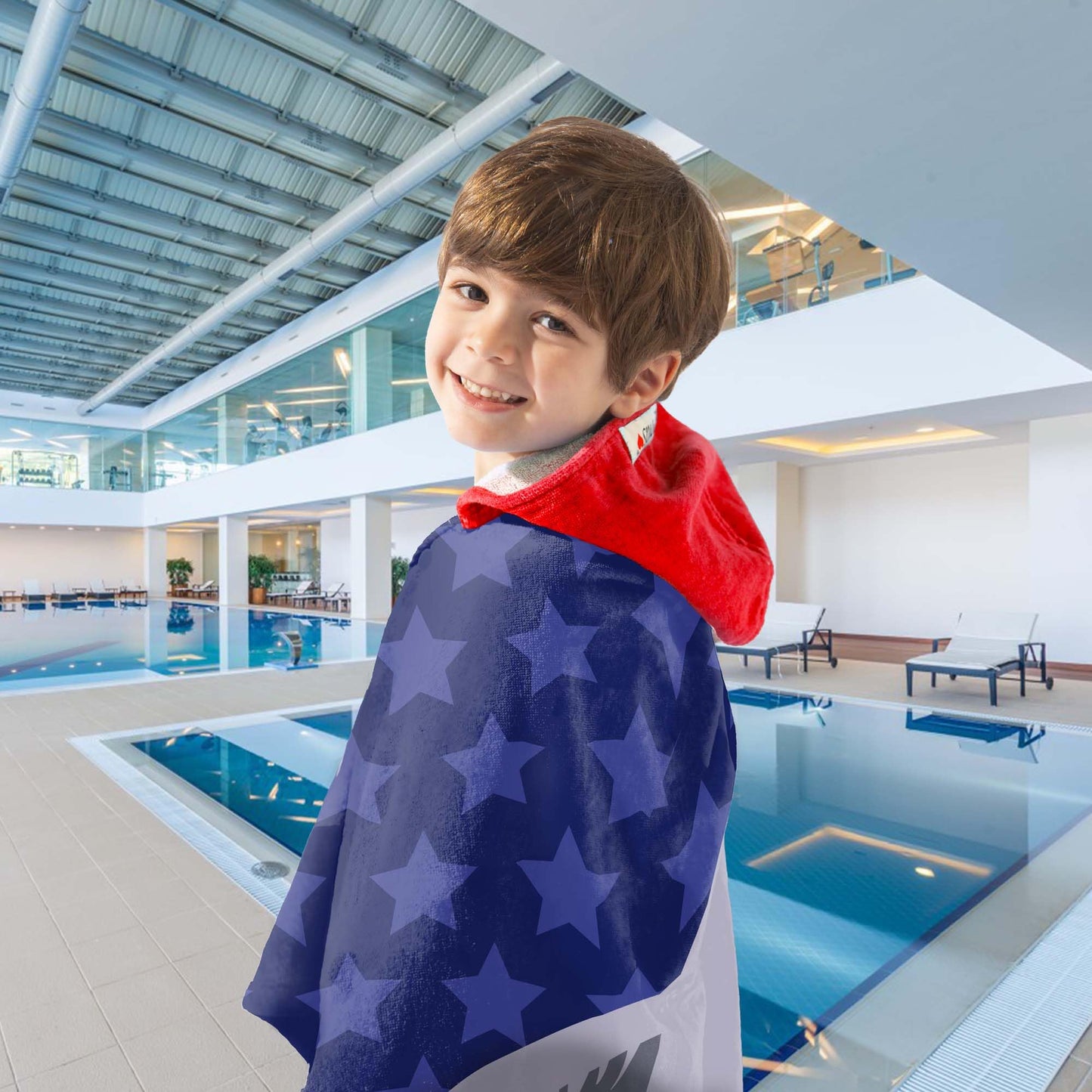 VOOVA & MOVAS Toddler Bath Towels Age 3-10,30''X50, Soft | Thick | Cotton | Oversized Absorbent - Beach | Bath | Pool | Swim Towels for Boys…