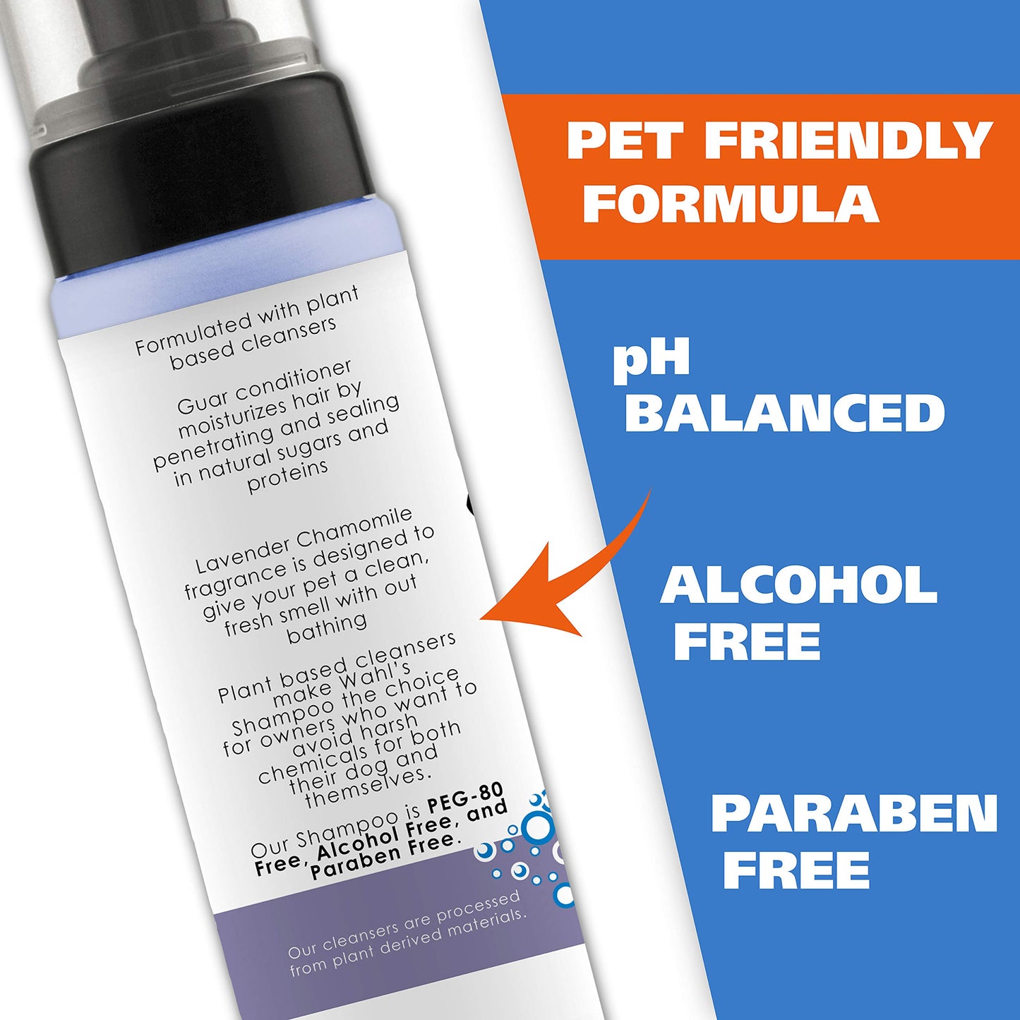 Wahl USA Pet Waterless No-Rinse Shampoo – Lavender & Chamomile for Cleaning, Conditioning & Detangling Dogs & Cats, 7.1 Oz          Ask ChatGPT