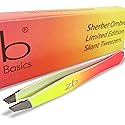 Zizzili Basics Tweezers - Limited Edition Sherbet Ombre Slant Tip - Best Tweezer for Eyebrow, Facial Hair Removal and your Precision Needs