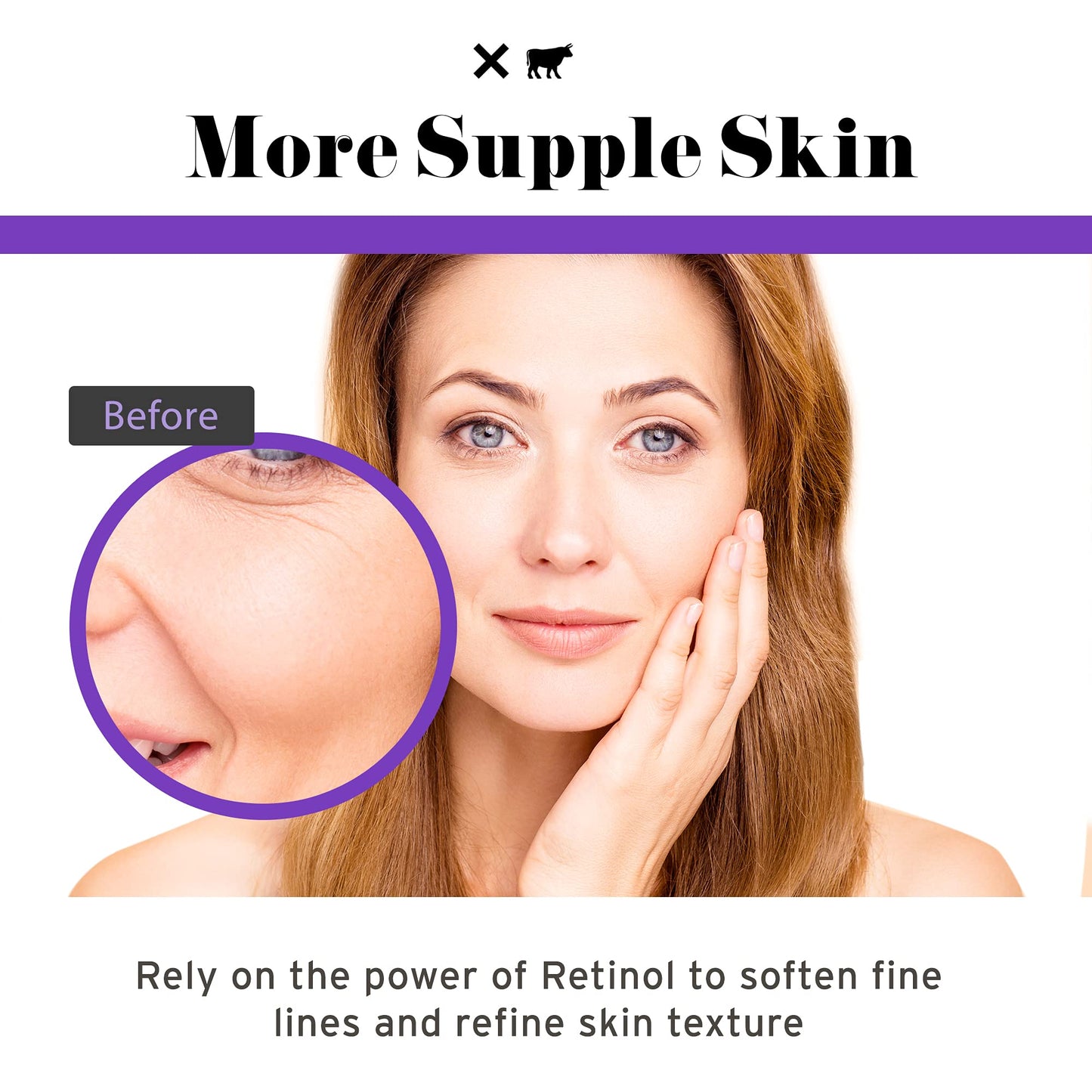 No Bad Stuff - Retinol Cream for Face with Hyaluronic Acid & Vitamin E, Retinol, Wrinkle Cream & Spot Corrector, Vegan, Cruelty Free & Gluten Free
