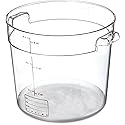 Carlisle FoodService Products Storplus Round Food Storage Container with Stackable Design for Catering, Buffets, Restaurants, Polycarbonate (Pc), 6…