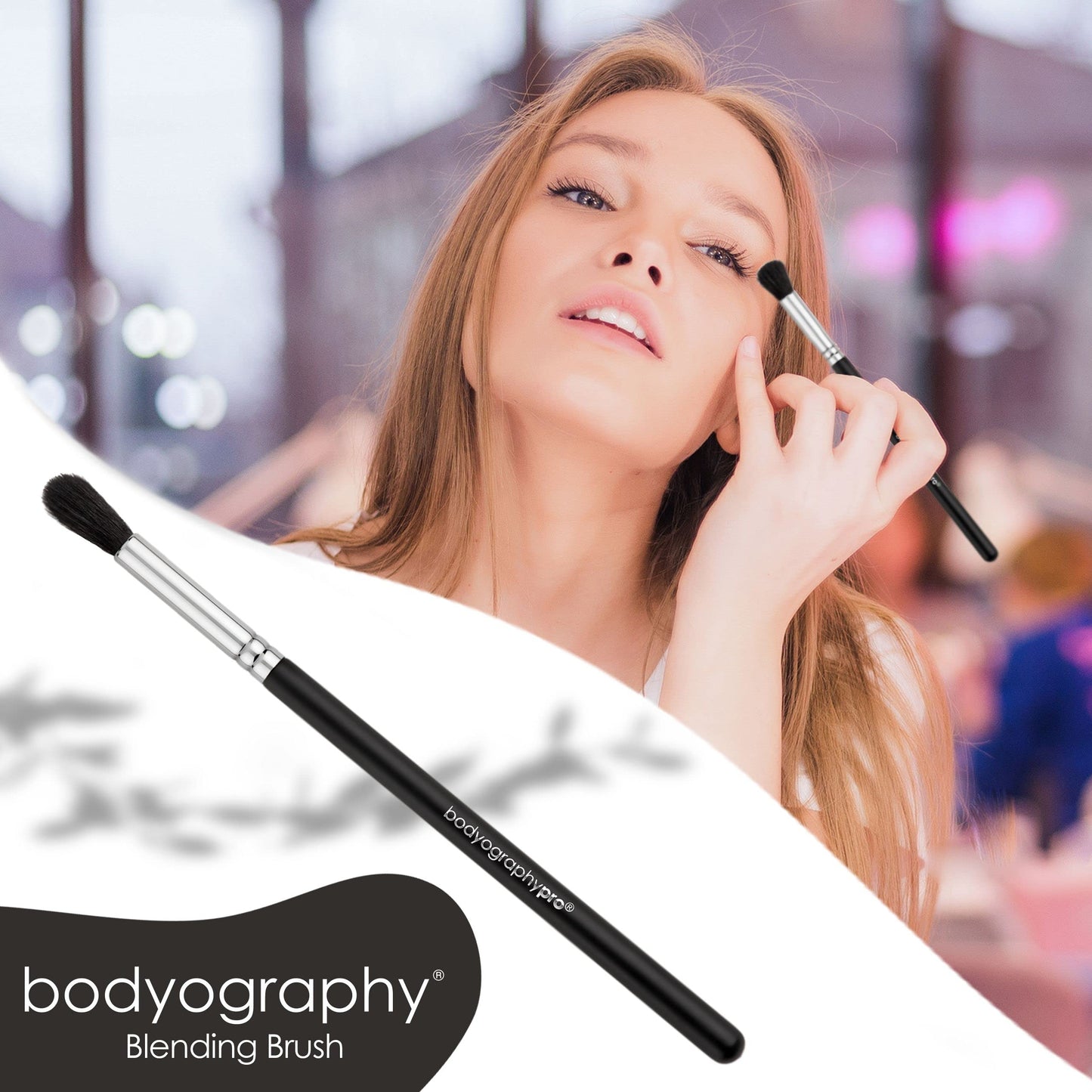 Bodyography Makeup Blending Brush | Soft Synthetic Bristles for Seamless Application of Foundation, Concealer, and Powder | Ideal for Liquid, Cream
