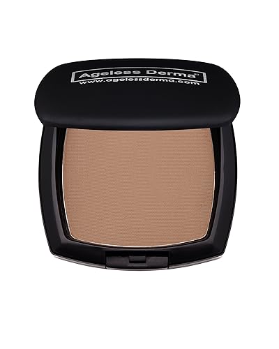 Ageless Derma Pressed Mineral Foundation Makeup Tawny With Vitamin and Green Tea Extracts