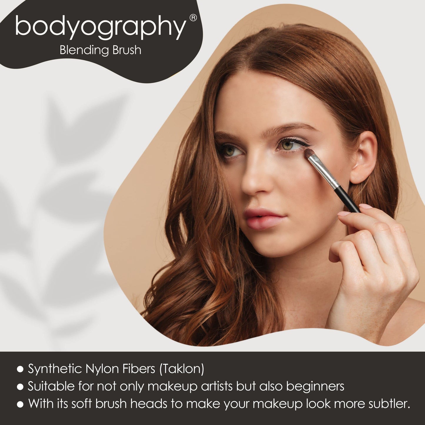 Bodyography Makeup Blending Brush | Soft Synthetic Bristles for Seamless Application of Foundation, Concealer, and Powder | Ideal for Liquid, Cream