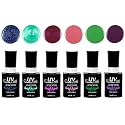 UV-NAILS Gel nail polish cure with UV or LED nail lamp gel polish for nails Set of 6 (HONOLULU) Beauty & Personal Care UV-NAILS