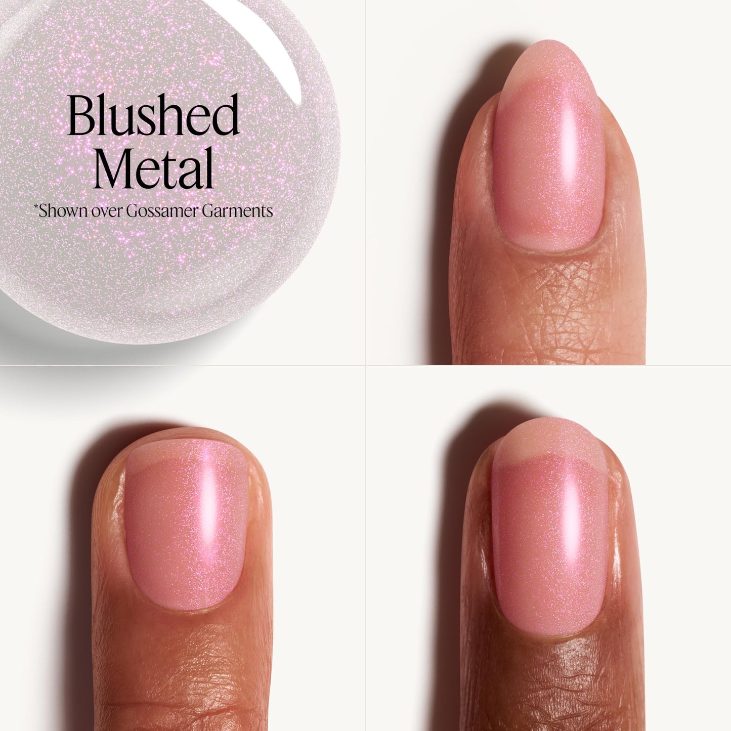 essie Gel Couture Gel-like Nail Polish, Vegan, Metallic Glaze Top Coat Nail Polish, Blushed Metal, 0.46 fl oz Beauty & Personal Care essie