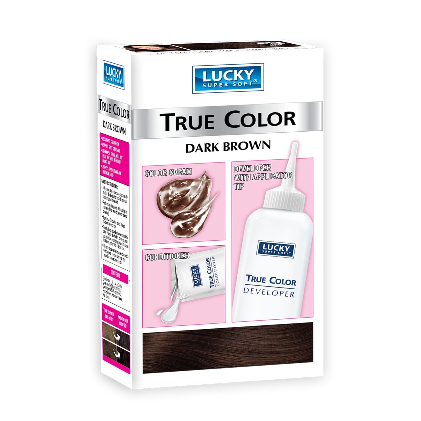 Lucky Super Soft Women's Hair Color, Dark Brown