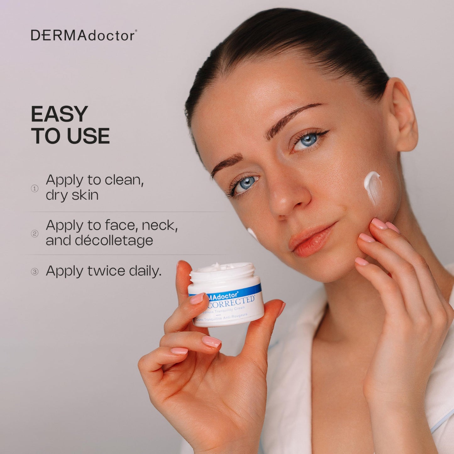 DERMAdoctor Hyaluronic Acid Moisturizer, Hydrating Moisturizer Face Cream Delivering Redness Relief For Face And Soothing Hydration with Squalane