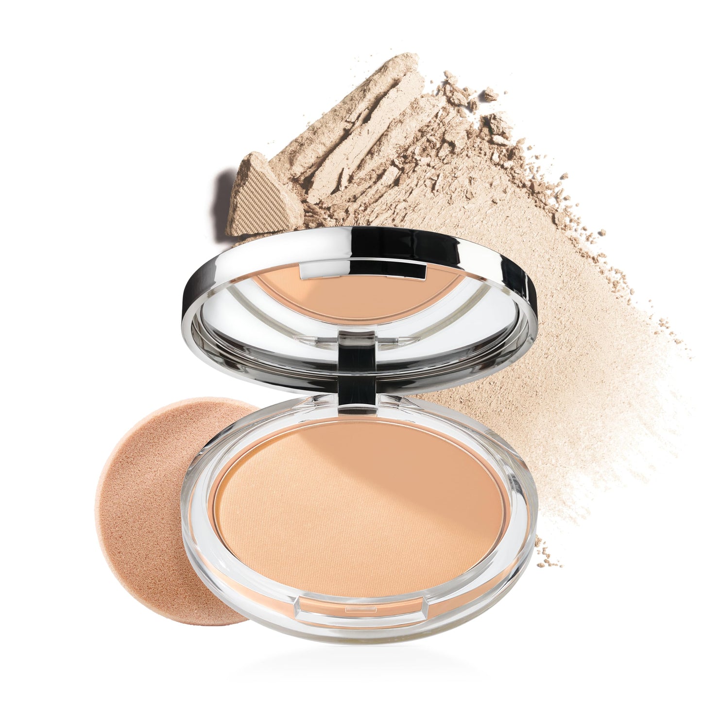 Clinique Stay-Matte Sheer Pressed Powder For Oily Skin Types | Sheer Coverage + Matte Finish | Minimizes Shine, Stay Neutral