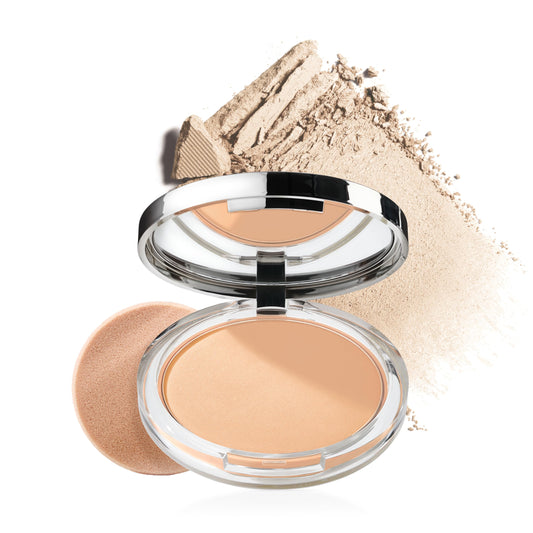 Clinique Stay-Matte Sheer Pressed Powder For Oily Skin Types | Sheer Coverage + Matte Finish | Minimizes Shine, Stay Neutral