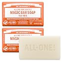 Dr. Bronner's Pure-Castile Magic Bar Soaps - Made with Regenerative Organic Certified Oils - For Face, Body, Hair- Vegan Soap Bars for Men & Women