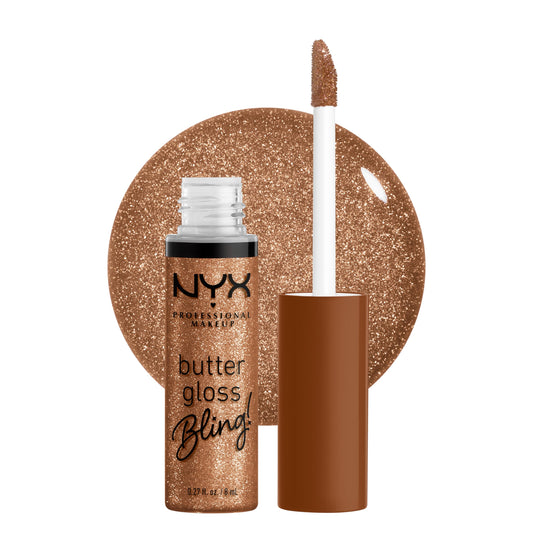 NYX PROFESSIONAL MAKEUP Butter Gloss Bling Lip Gloss, Non Sticky and Shiny Vegan Lip Makeup - Pay Me In Gold Beauty & Personal Care NYX PROFESSIONAL MAKEUP