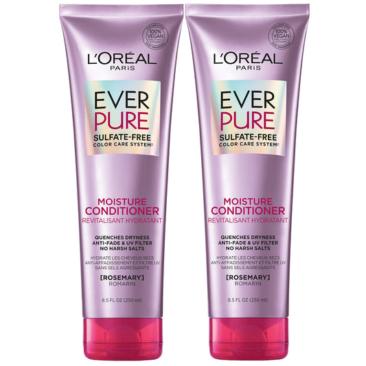 L'Oreal Paris EverPure Moisture Sulfate Free Conditioner for Color-Treated Hair, 8.5 Ounce (Set of 2) Beauty & Personal Care L'Oreal Paris
