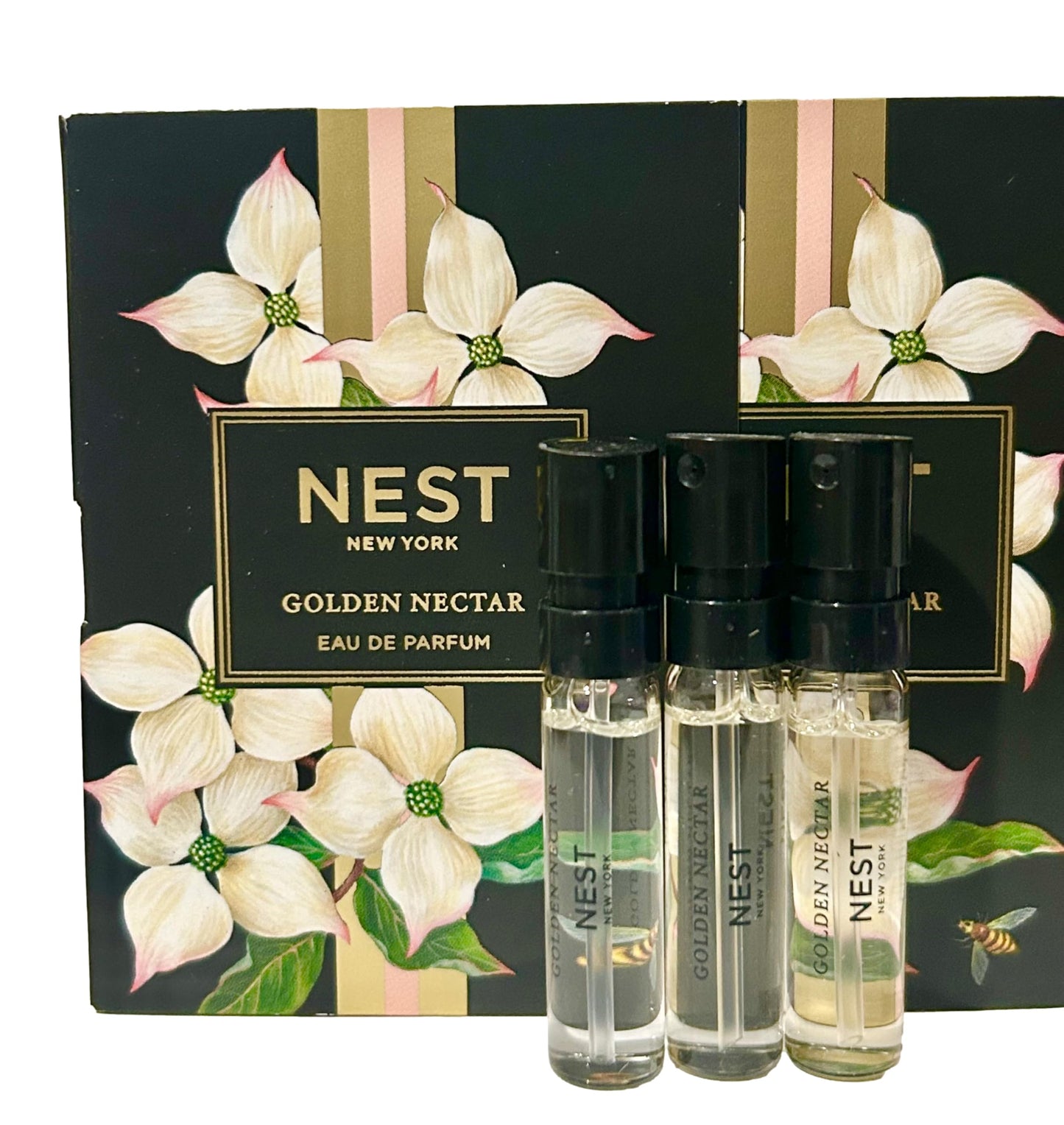NEST GOLDEN NECTAR Sample Perfume Parfum 1.5 ml / 0.05 fl.oz - Vial Spray Set of 3 Vials (1457)