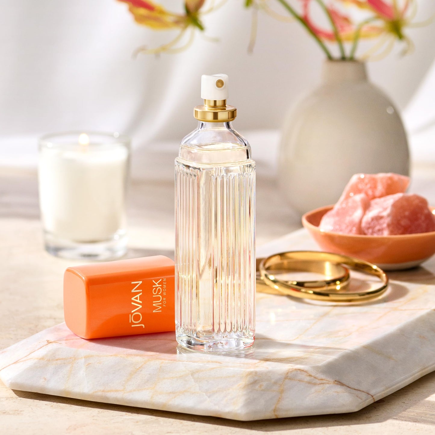 Jovan Musk for Women Eau de Cologne Spray 2 fl oz (Pack of 1), Notes of Jasmine, Amber, and Neroli, Women's Fragrance, Long Lasting, Everyday