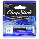 ChapStick Skin Protection Sunscreen Moisturizer, Original SPF 12 0.15 oz (Pack of 2)