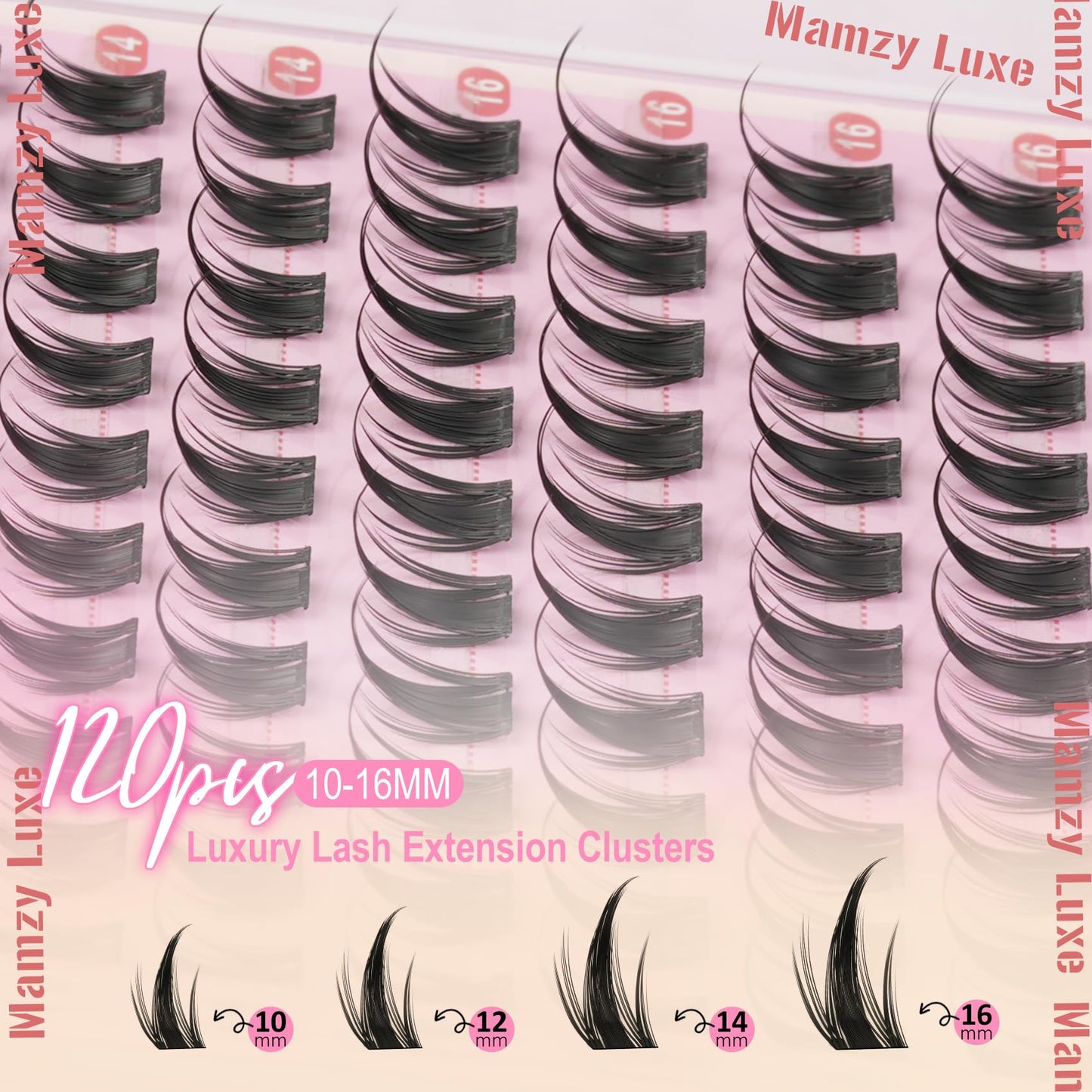 Manga Lash Clusters Wispy 10-16MM Spiky Eyelash Clusters CC Curly Natural Cluster Eyelash Extensions DIY Versatile Anime Eye Lashes Clusters Extension Beauty and Personal Care Mamzy Luxe
