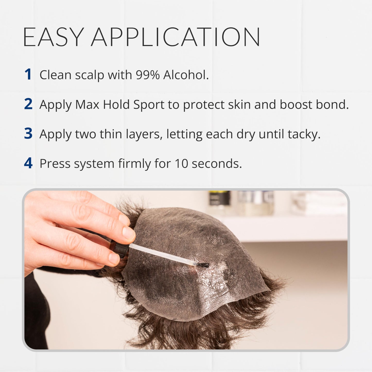 Walker Tape Mity-Tite Brush-On Adhesive 0.5 fl oz, Daily Wear Acrylic Bond for Touch-Ups, Skin-Safe Waterproof Lace Glue Alternative for Human Hair Beauty & Personal Care Walker Tape