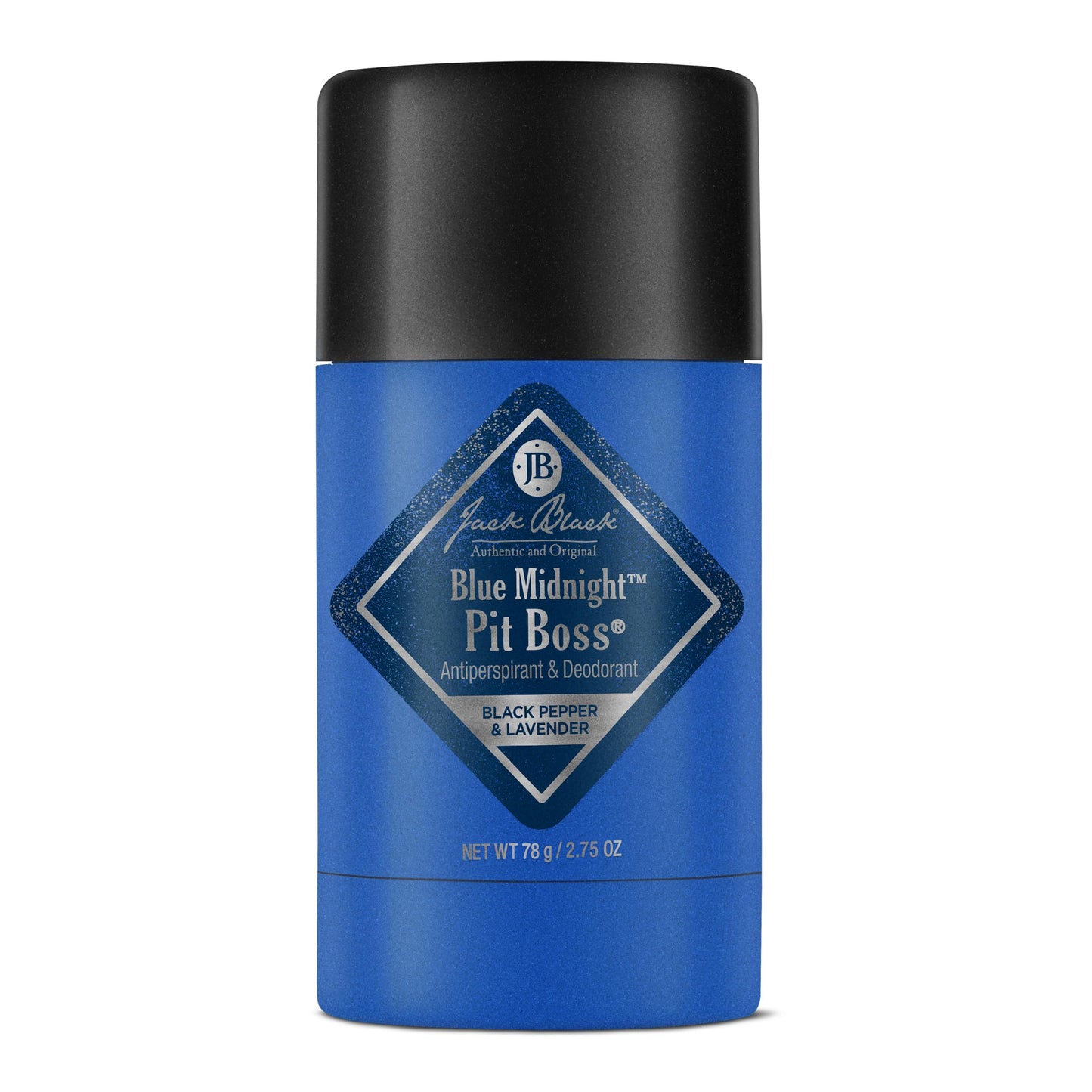 Jack Black Pit Boss Blue Midnight Antiperspirant & Deodorant Men - 2.75 oz - Black Pepper & Lavender - Mens Deodorant for Sensitive Skin
