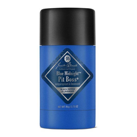 Jack Black Pit Boss Blue Midnight Antiperspirant & Deodorant Men - 2.75 oz - Black Pepper & Lavender - Mens Deodorant for Sensitive Skin