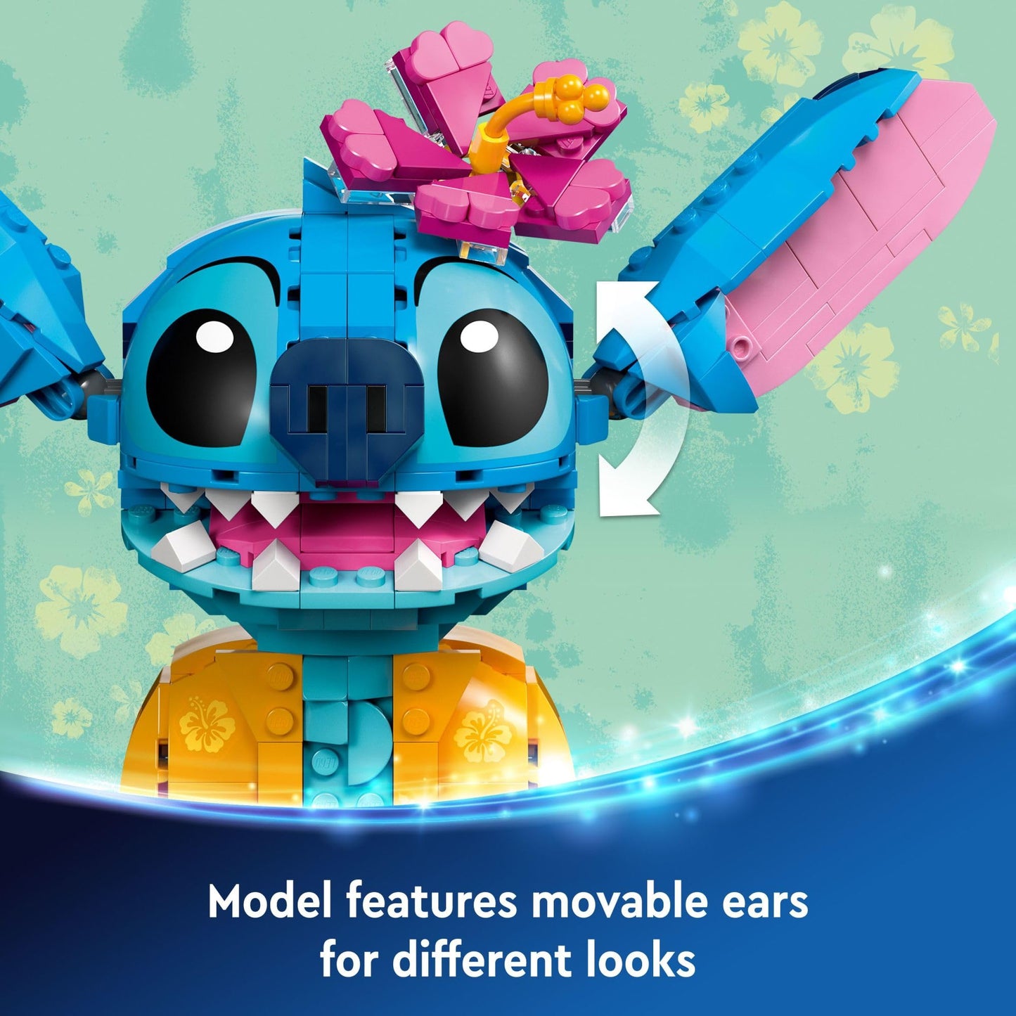 LEGO Disney Stitch Building Kit 43249, Buildable Figure with Ice Cream Cone, Fun Gift for Kids Ages 9+, Boys, Girls & Lilo and Stitch Fans