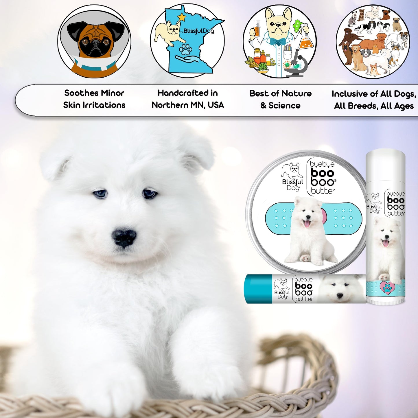 The Blissful Dog Samoyed Boo Butter, 1 oz Beauty and Personal Care The Blissful Dog