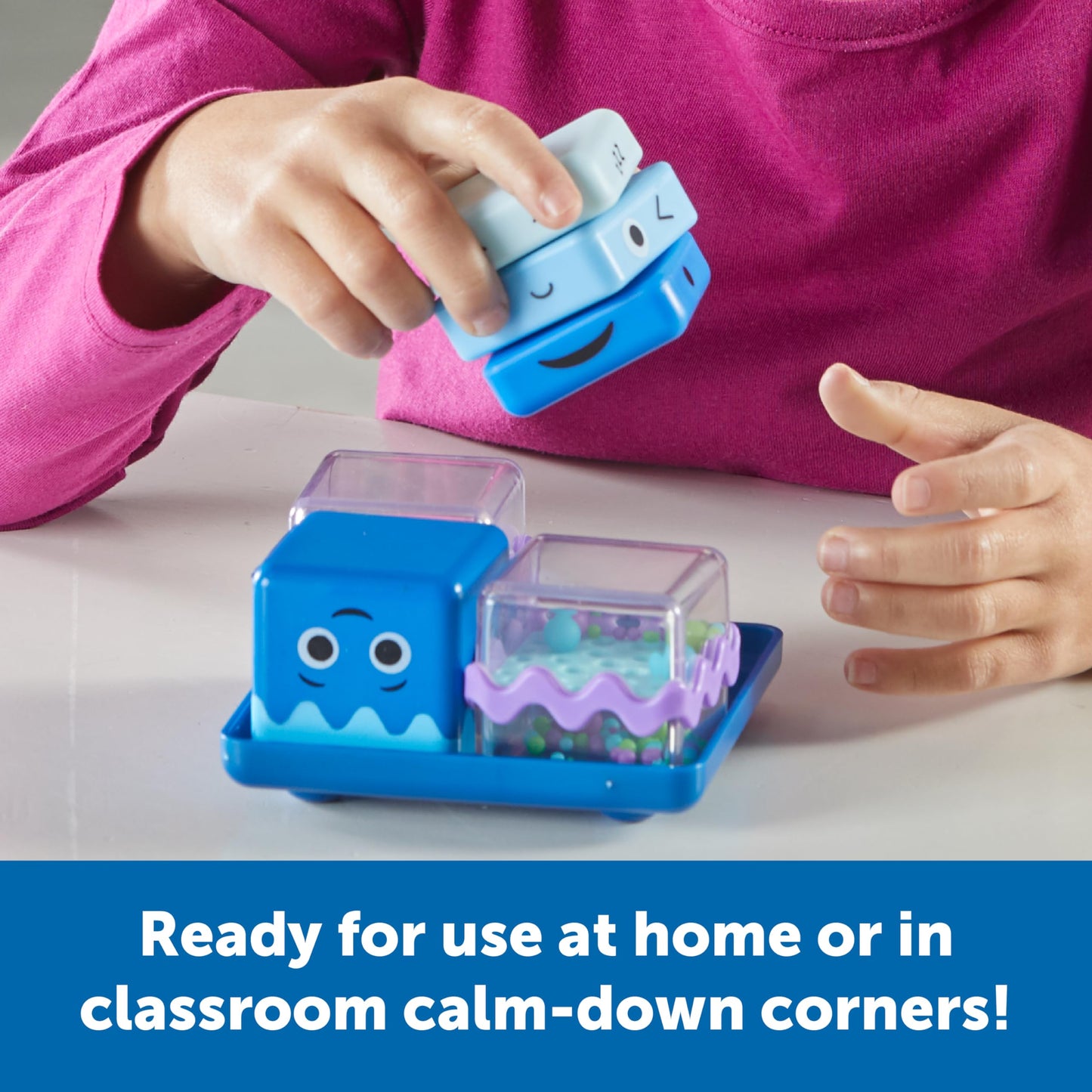 Learning Resources Cool Down Cubes Sensory Fidget Set, Fidgets for Kids, Sensory Toys for Toddlers, Fidgets for Classrooms, Ages 3+,5 Pieces