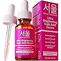 SeoulCeuticals Korean Skin Care Kojic Acid Serum Alpha Arbutin - Dark Spot Remover Corrector Glycolic Acid + Salicylic Acid K Beauty 1oz