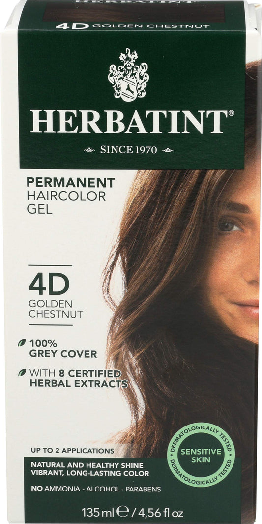 Herbatint, Hair Color Golden Chestnut 4d, 4.56 Fl Oz Beauty & Personal Care Herbatint