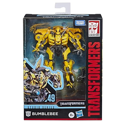 Transformers Toys Studio Series 49 Deluxe Class Movie 1 Bumblebee Action Figure - Kids Ages 8 & Up, 4.5" (Amazon Exclusive)