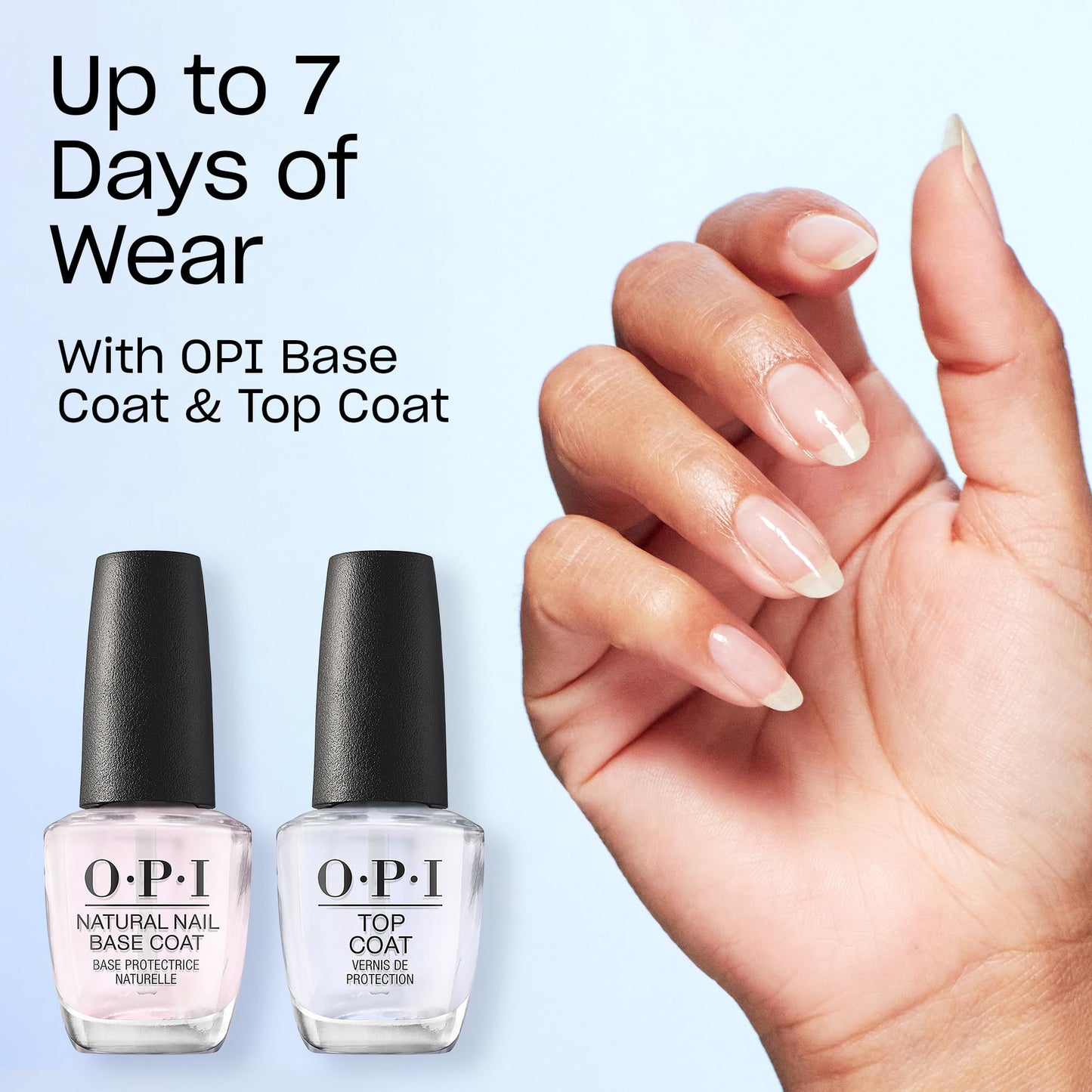 OPI Nail Lacquer No Room for the Blues | Opaque Bright Blue Crème Chip Resistant Nail Polish | Fast Drying, Streak Free