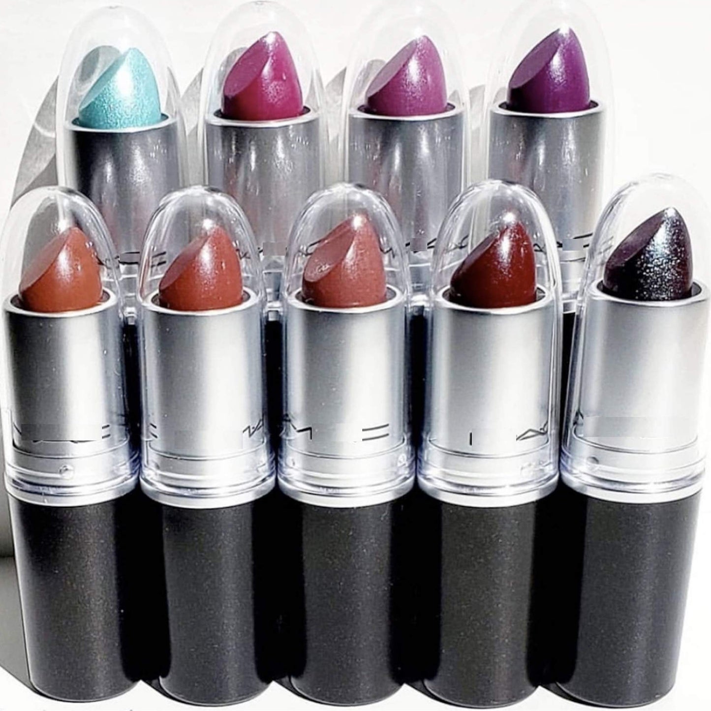 byAlegory Clear Lipstick Caps Compatible With MAC - Replaces Original Cap To See Your Favorite Lipstick Color Easily (24 Caps)