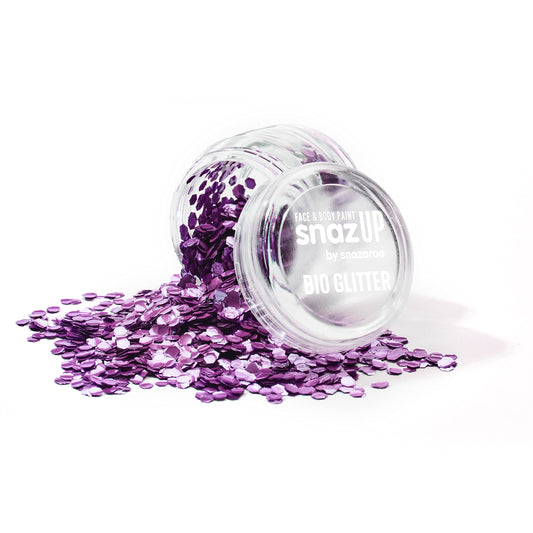 Snazaroo Chunky Bio Glitter, 5g (.17-oz) Tub, Violet