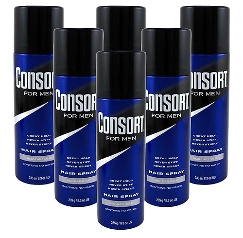 Consort Hair Spray 8.3 Ounce Regular Hold Aerosol (235ml) (6 Pack)