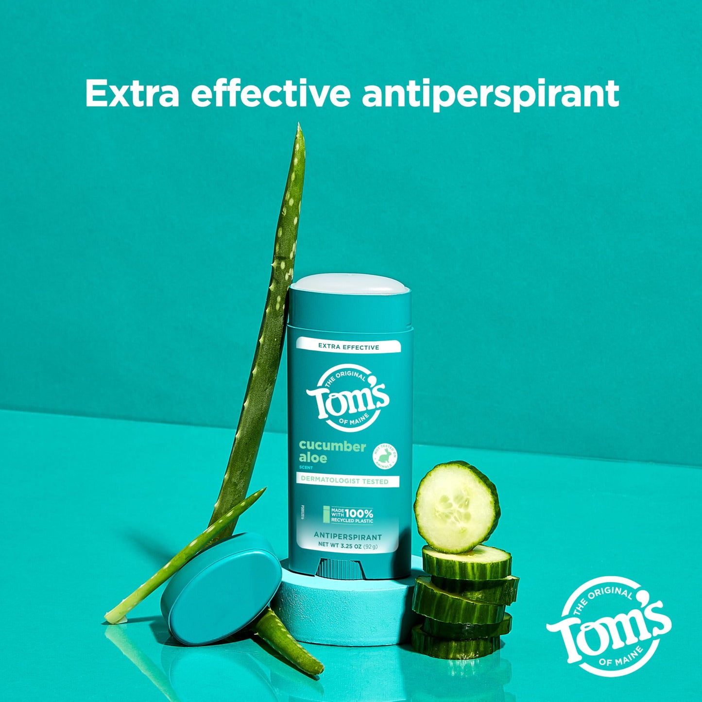 Tom’s of Maine Cucumber Aloe Antiperspirant, For Women and Men, 3.25 oz (2 Pack) Beauty and Personal Care Tom's of Maine