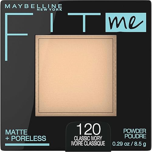Maybelline New York Fit Me Matte Plus Pore Less Powder, Classic Ivory, 0.29 Ounce