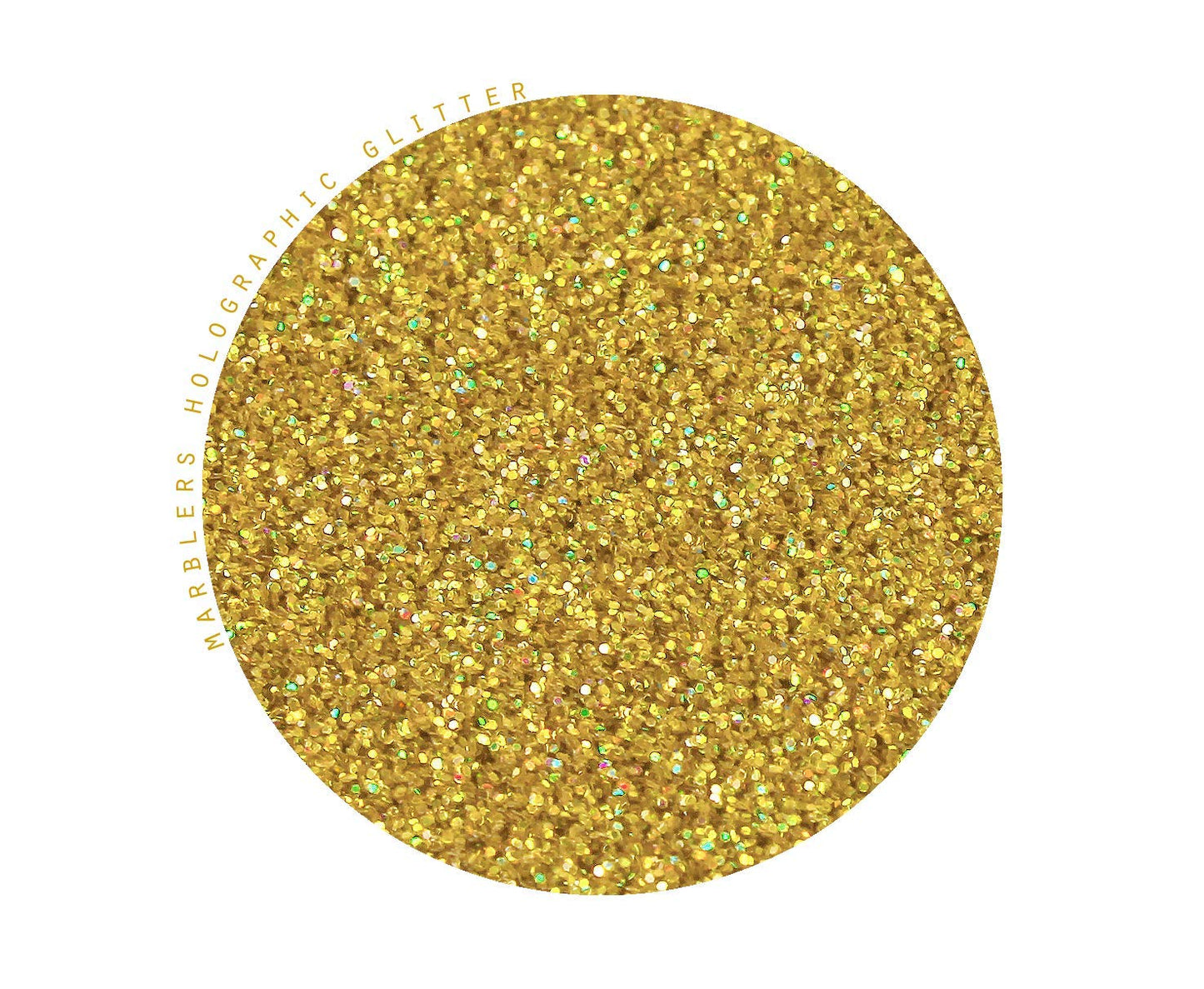 MARBLERS Holographic Glitter [Holo 24K Gold] 1.5oz (42g) | Fine | Non-Toxic, Vegan, Cruelty-Free | Face, Body, Eyeshadow, Hair, Festival, Party Makeup