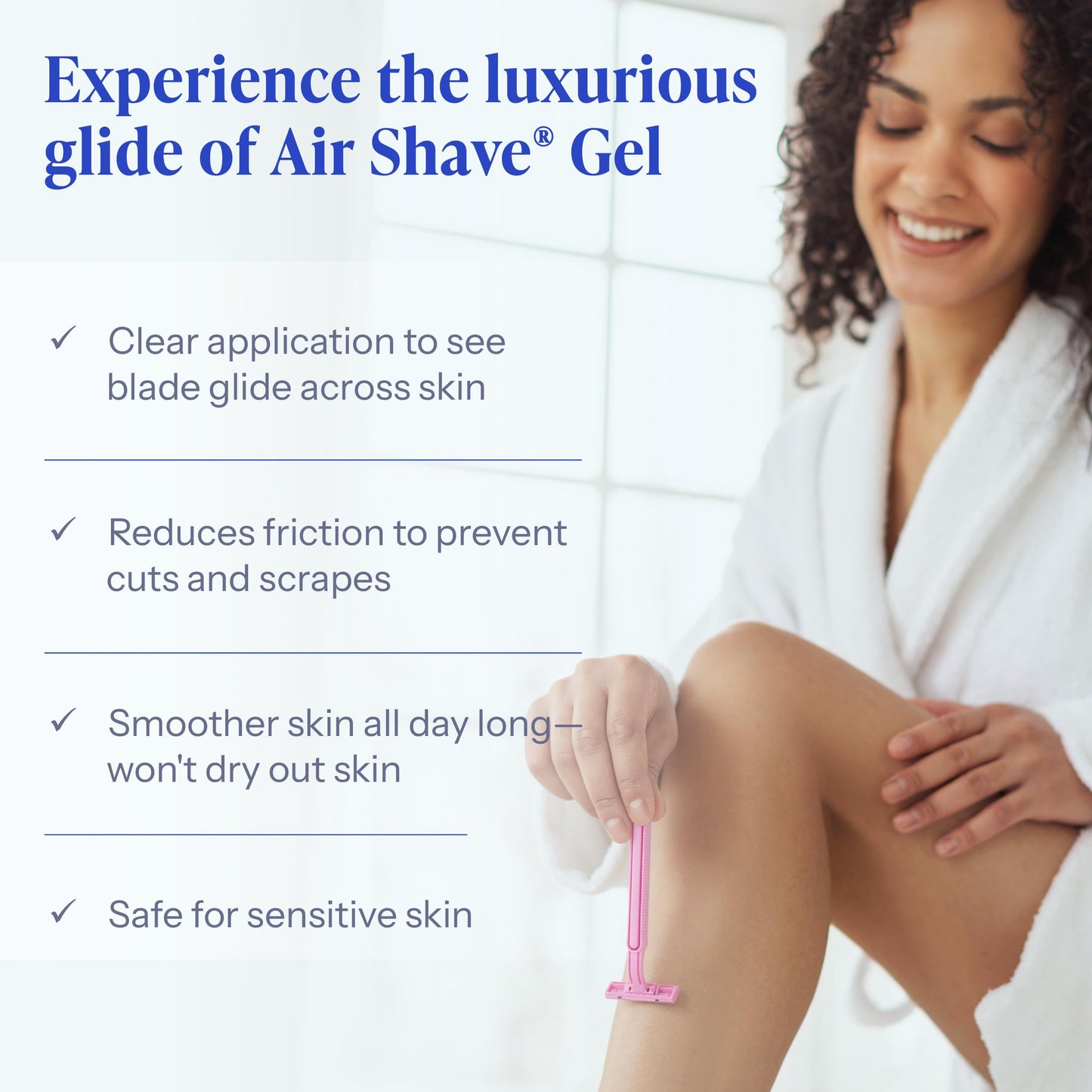 Tend Skin Air Shave Gel Advanced Soothing & Moisturizing Formula, Provides Natural Protection, Silky Smooth Skin & Seamless Hair Removal, 8 Oz