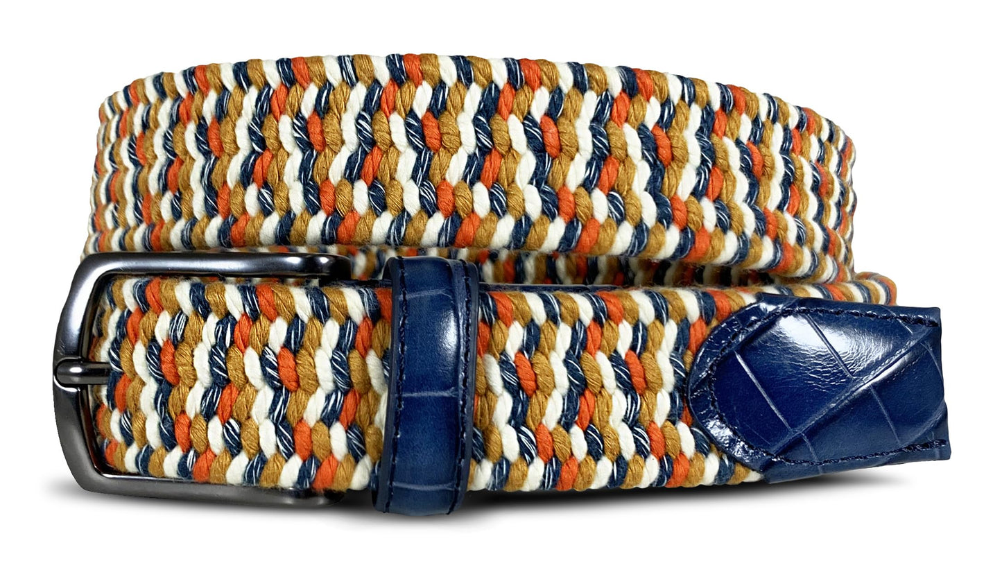 MAD GOLFER ACCESSORIES Tequila Sunrise Multicolor Stretch Belt (42)