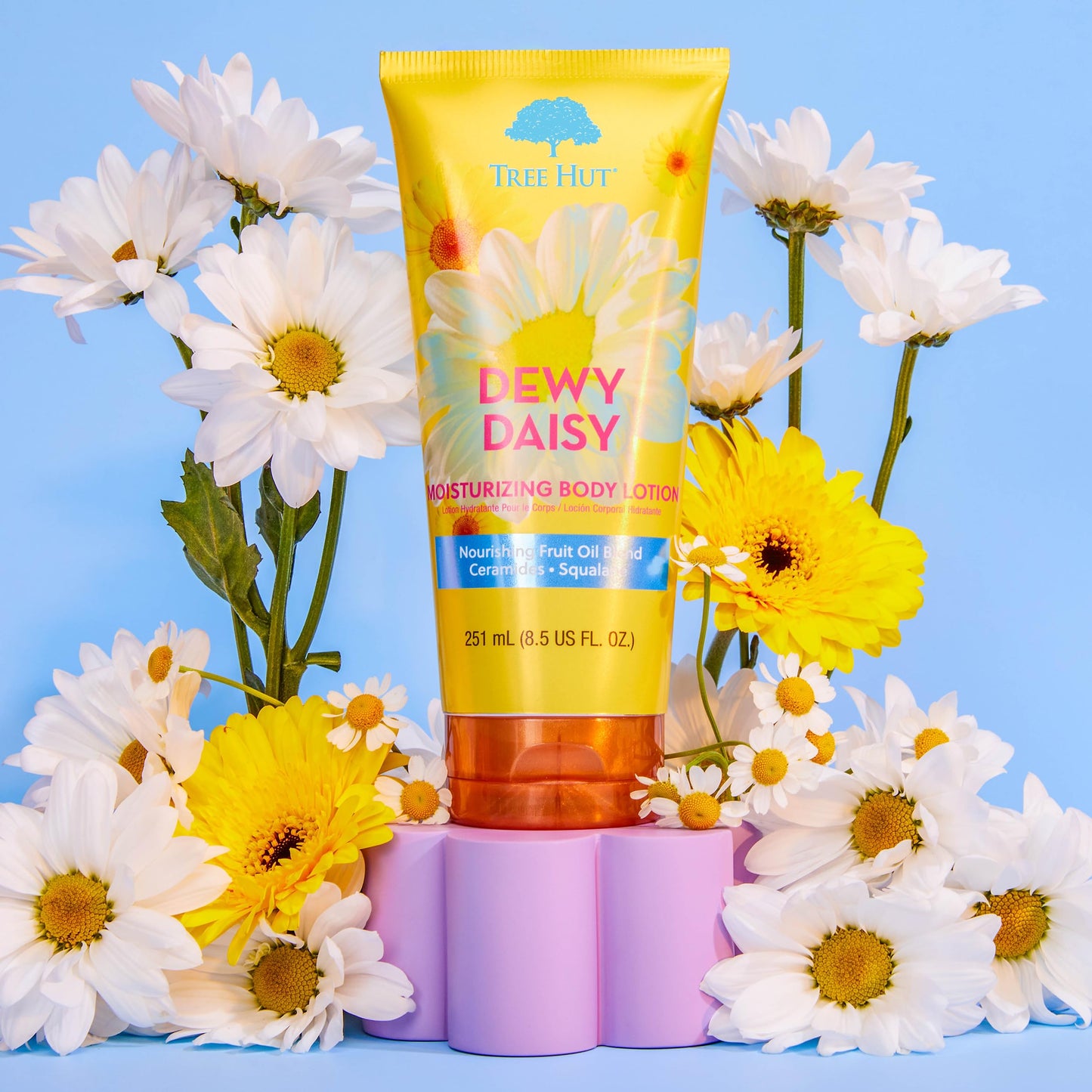 Tree Hut Dewy Daisy Moisturizing Body Lotion, Ceramide and Squalene Formula Helps Protect Skin, Long-lasting Hydration Leaves Skin Feeling Soft